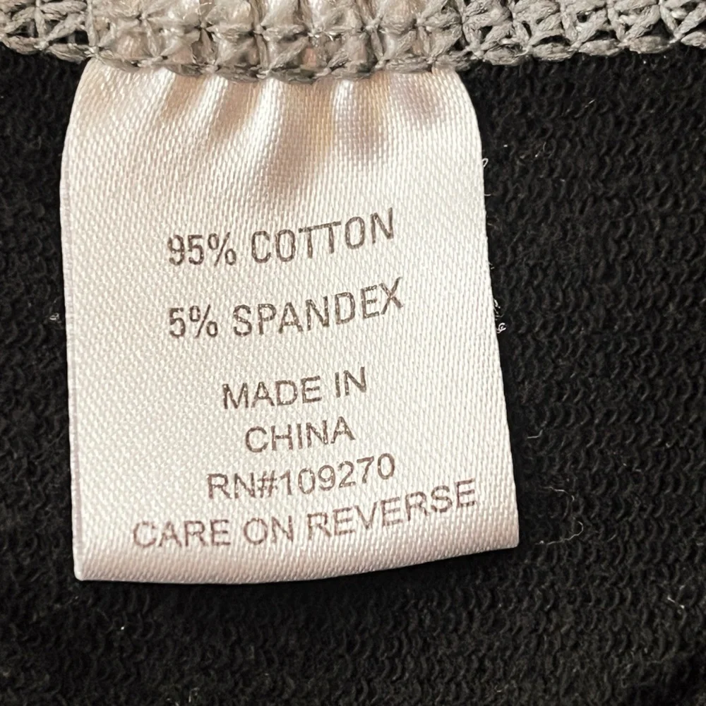 Black Dog Women’s Black Sweatpants with White Trim - Picture 8 of 9